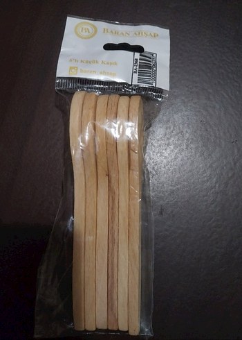 Koyu Bej Renkli Ahşap Kaşık sifir urun - Görsel 5