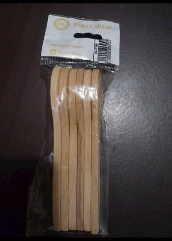 Koyu Bej Renkli Ahşap Kaşık sifir urun - Görsel 2