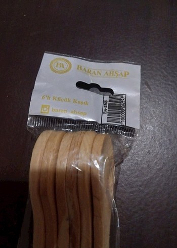 Koyu Bej Renkli Ahşap Kaşık sifir urun - Görsel 3