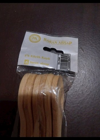 Koyu Bej Renkli Ahşap Kaşık sifir urun - Görsel 6