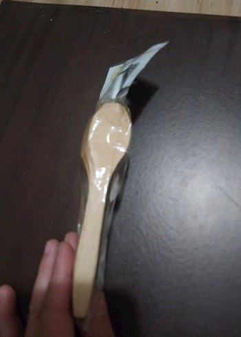 Koyu Bej Renkli Ahşap Kaşık sifir urun - Görsel 4