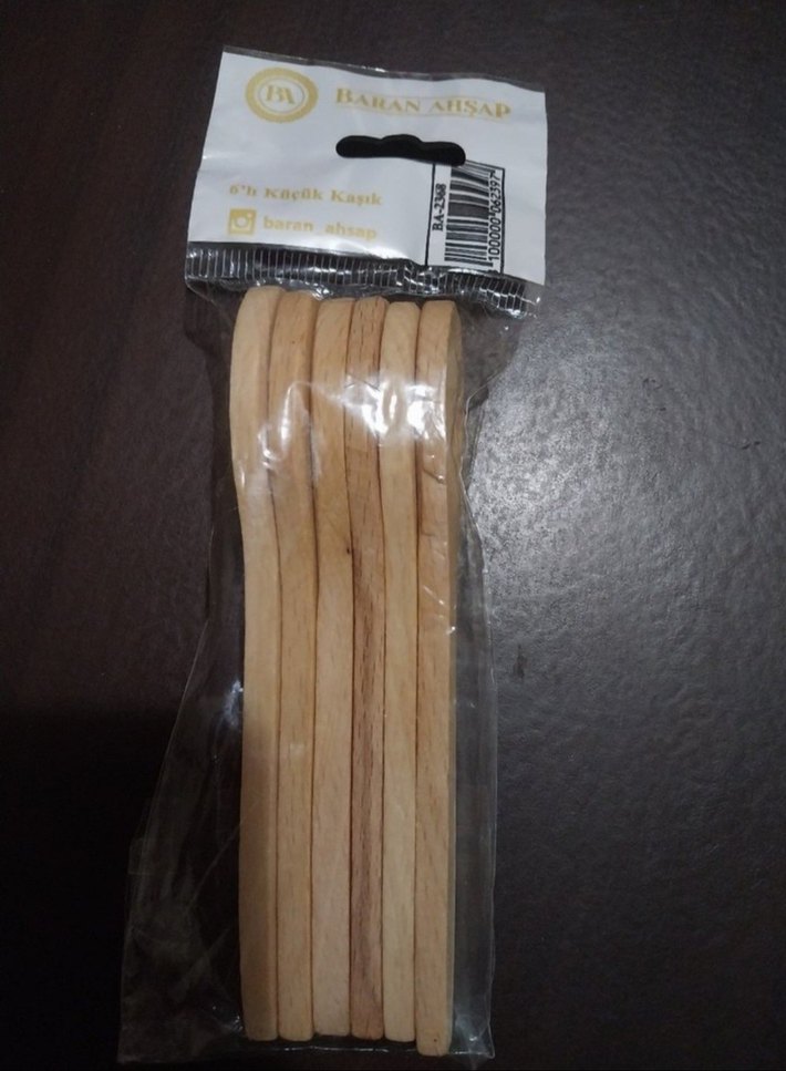 Koyu Bej Renkli Ahşap Kaşık sifir urun - Görsel 5