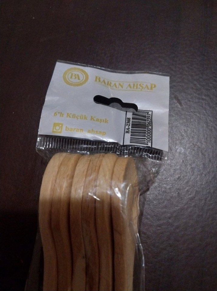 Koyu Bej Renkli Ahşap Kaşık sifir urun - Görsel 3