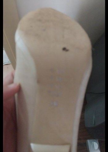 Beyaz Yılan Desenli Kadın Stiletto Topuklu gelin ayakkabisi 38no - Görsel 4