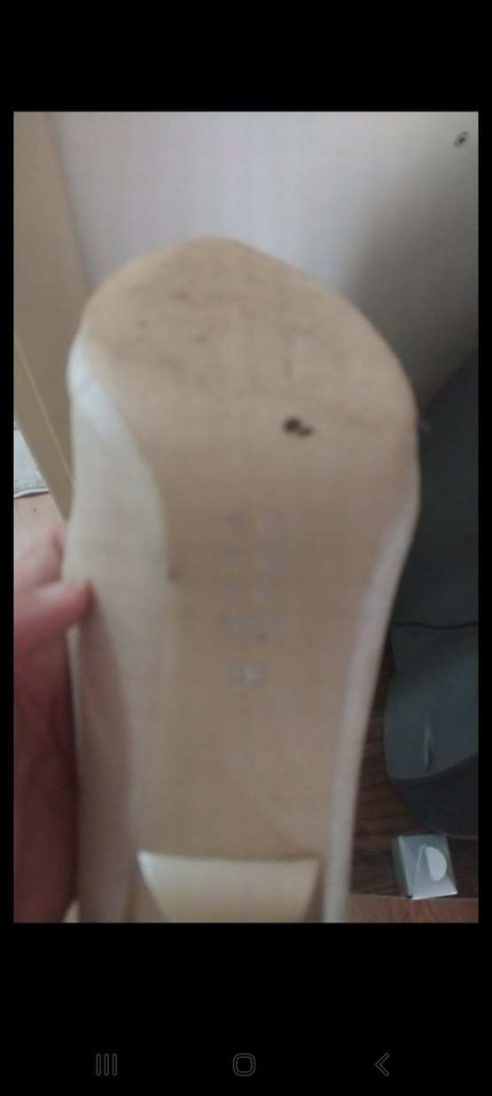 Beyaz Yılan Desenli Kadın Stiletto Topuklu gelin ayakkabisi 38no - Görsel 4