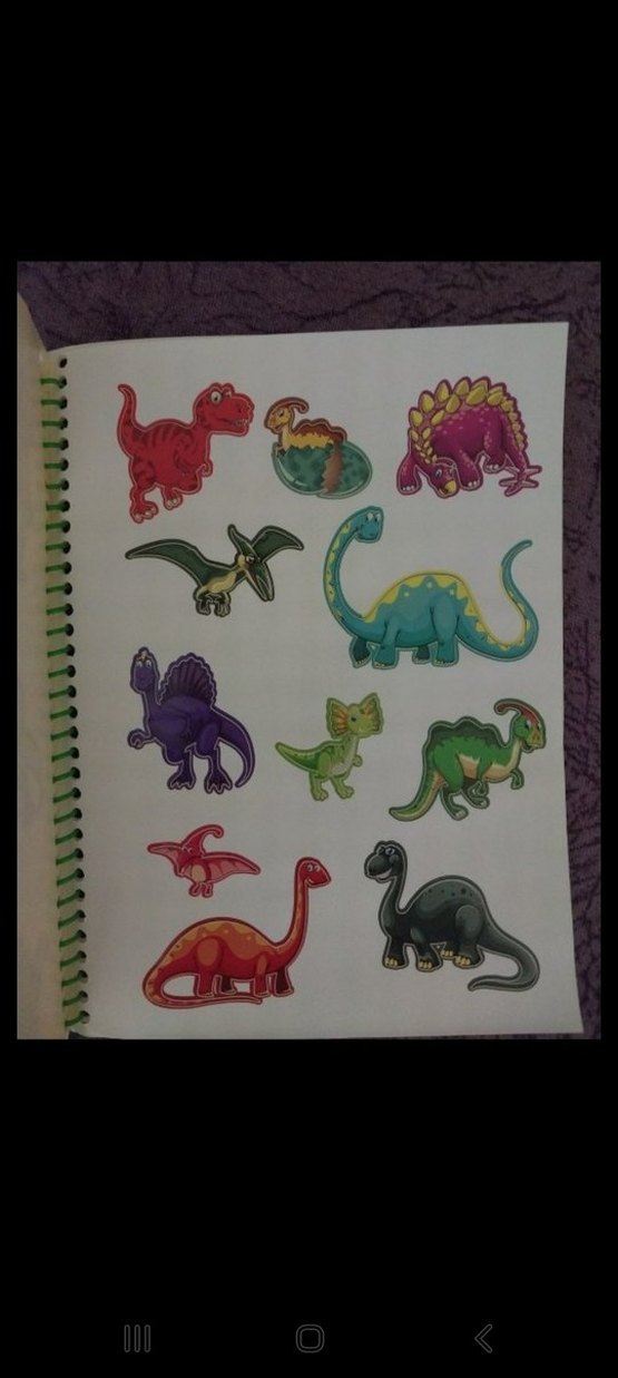 3+ Yaş Boyama ve Çıkartma Kitabım - Dinozor - Görsel 5