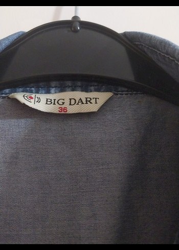 Mavi Düğmeli Uzun Kollu Denim Gömlek s beden - Görsel 6