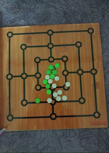 Ahşap 9 Taş + 3 Taş Zeka Oyunu sadece 1 kez kullanildi - Görsel 5