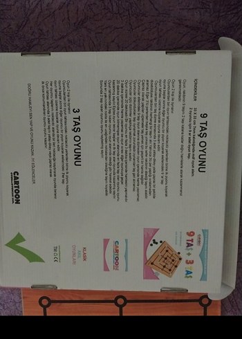 Ahşap 9 Taş + 3 Taş Zeka Oyunu sadece 1 kez kullanildi - Görsel 2