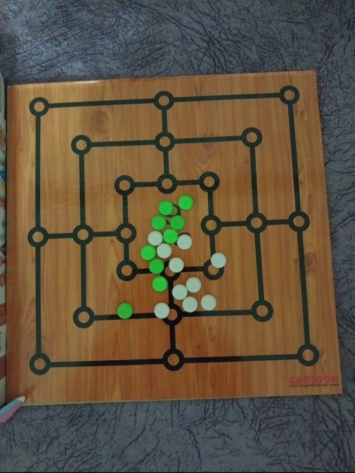 Ahşap 9 Taş + 3 Taş Zeka Oyunu sadece 1 kez kullanildi - Görsel 5