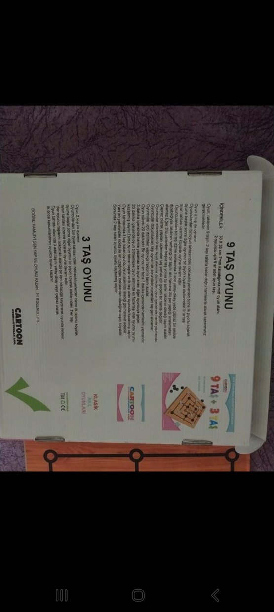 Ahşap 9 Taş + 3 Taş Zeka Oyunu sadece 1 kez kullanildi - Görsel 2