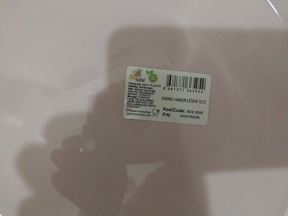 Pastel Pembe Plastik Saklama Kabı 10 lt - Görsel 4