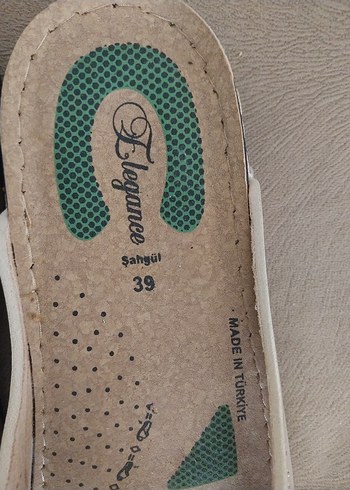 Gri Tokalı Kadın Dolgu Topuk Terlik sifir urun - Görsel 3