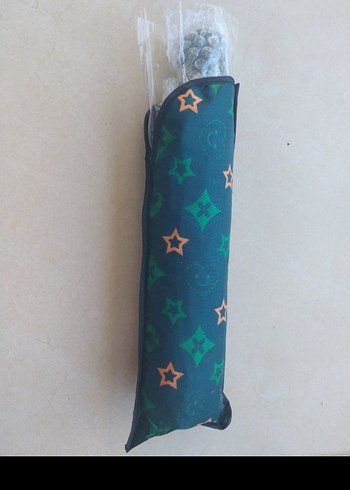 Yeşil Pileli Kadın Şemsiye sifir urun - Görsel 8