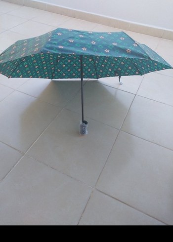 Yeşil Pileli Kadın Şemsiye sifir urun - Görsel 5
