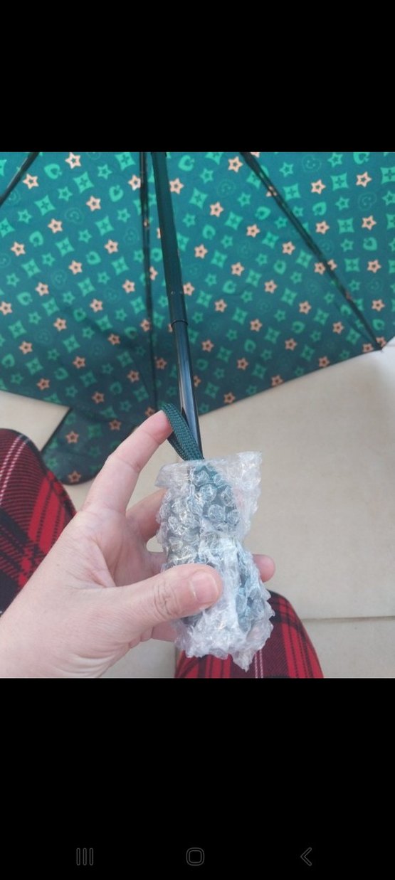 Yeşil Pileli Kadın Şemsiye sifir urun - Görsel 3