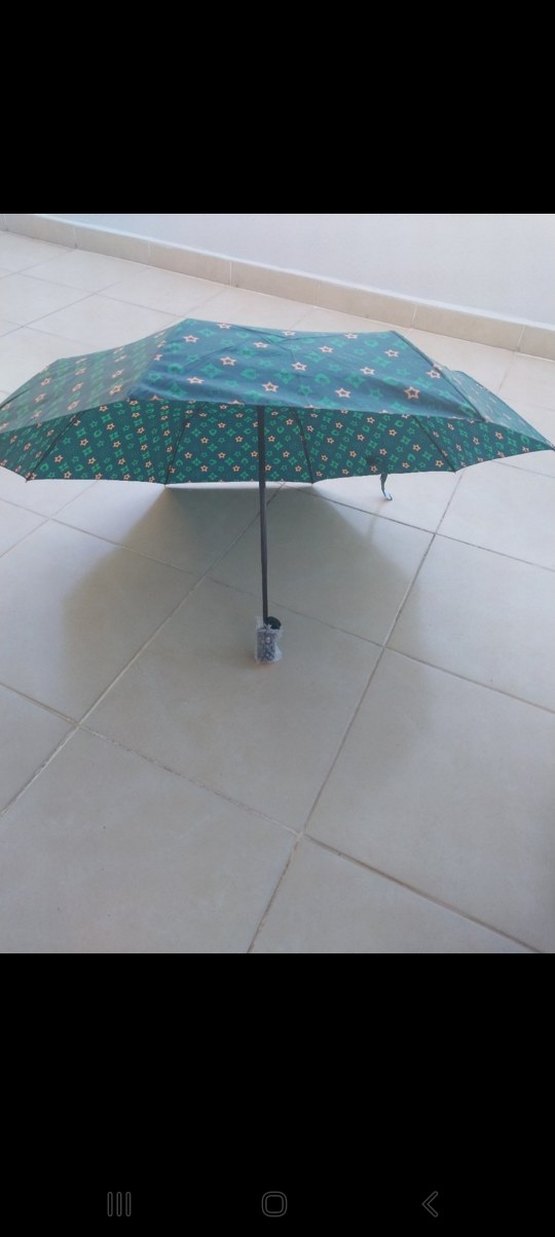 Yeşil Pileli Kadın Şemsiye sifir urun - Görsel 5