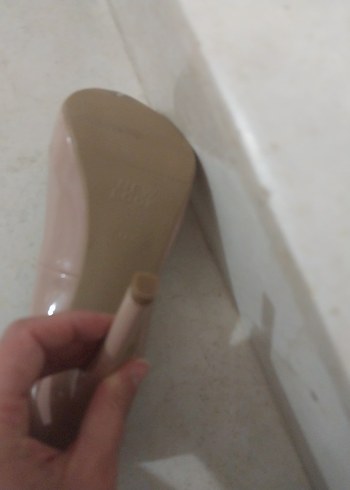 37 Beden ten rengi Renk Bej Minimalist Stiletto Topuklu Kadın Ayakkabı
