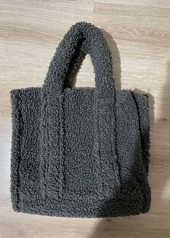 Gri Örgü Kadın Günlük Çanta