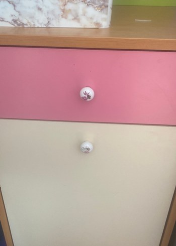 Pastel Pembe Çocuk Şifonyeri