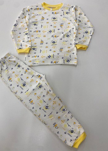 Diğer Erkek Çocuk Sarı Uzun Kollu Pijama Takımı