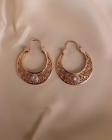 Beden altın Renk Küpe Beymen Model Çelik Küpe