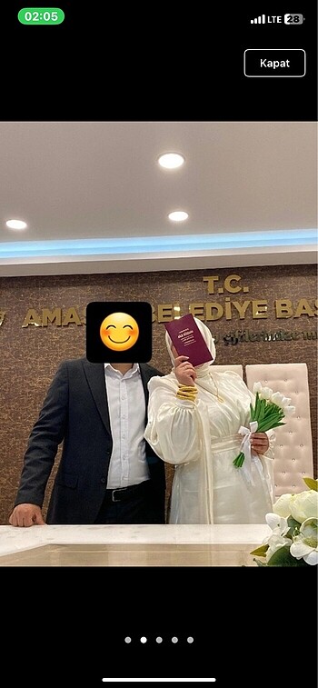 50 Beden Nikah elbisesi