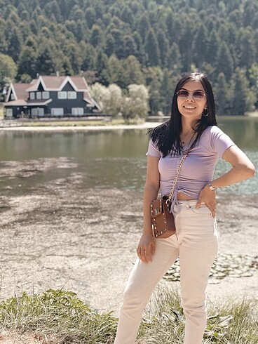 Zara Önü büzgülü tişört