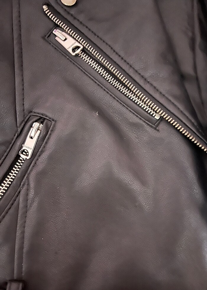 Pull and Bear Deri Ceket - Görsel 4