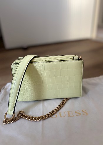 Guess GUESS Sarı Zincir Detaylı Deri Çanta