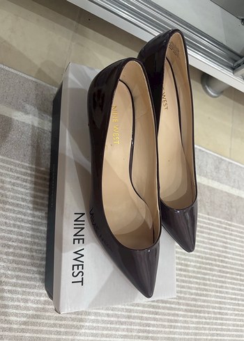 Nine West Kahverengi Rugan Stiletto