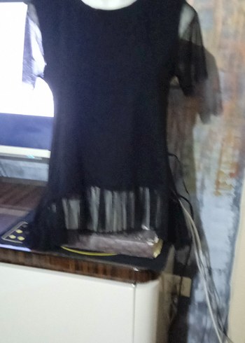 Siyah Fitted Uzun Kadın Bluz