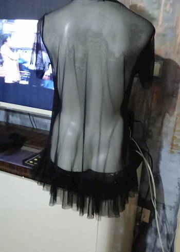 Diğer Siyah Fitted Uzun Kadın Bluz