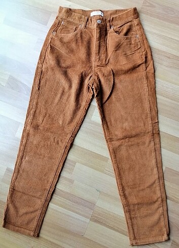 38 Beden çeşitli Renk Pull&Bear fitilli kadife 38