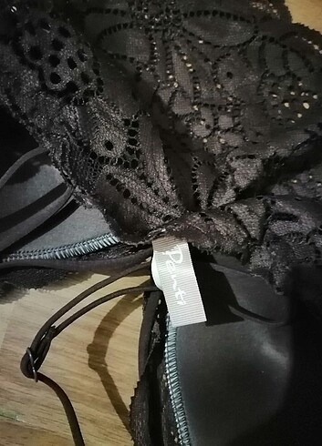 34 Beden kahverengi Renk Penti Bralet luna serisi dantelli