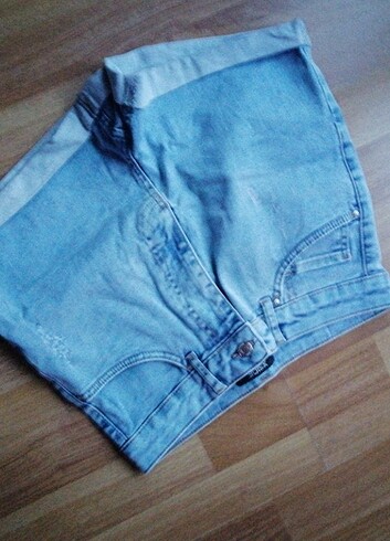 28 Beden mavi Renk X Side Jeans şort