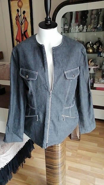 Alain Manoukian Jeans ters kontrast dikişli