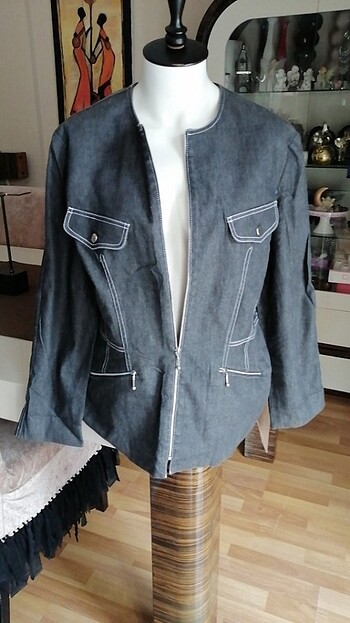 Alain Manoukian Alain Manoukian Jeans ters kontrast dikişli