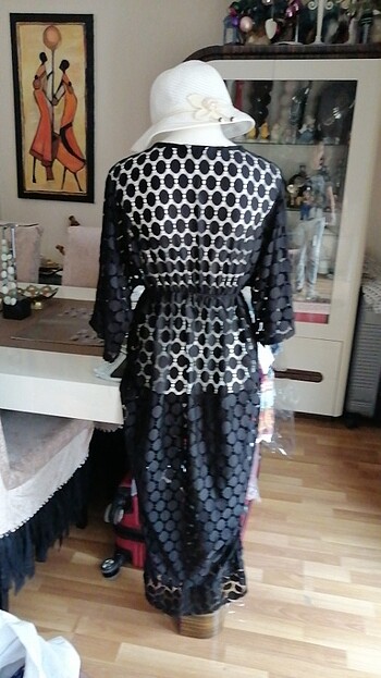 Penti transparan L şahane kimono - Görsel 9