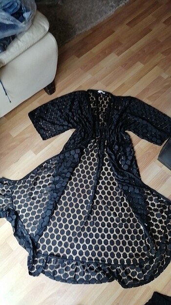 Penti transparan L şahane kimono - Görsel 10