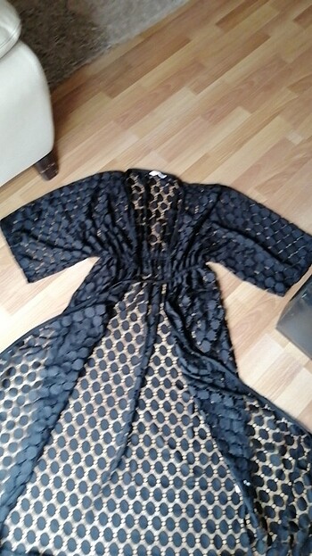 Penti transparan L şahane kimono - Görsel 12