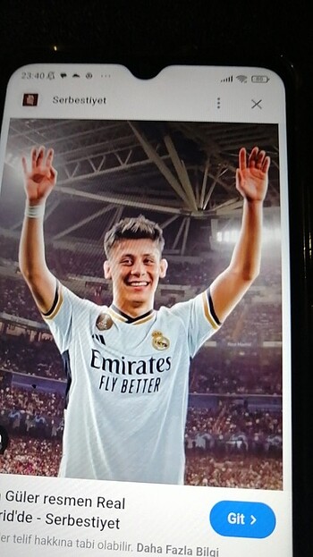 Arda Güler Emirates Fly Better