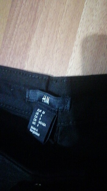 s Beden H&M şort siyah 36