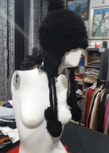 örgü gotik bere çift ponpon - Görsel 2