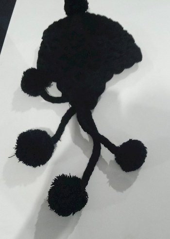 örgü gotik bere çift ponpon - Görsel 5