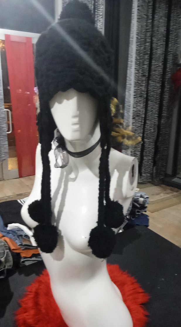 örgü gotik bere çift ponpon - Görsel 3