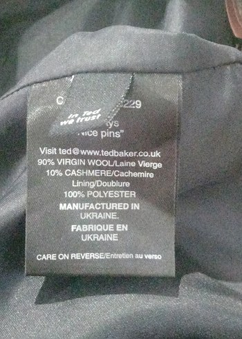 TED BAKER 10%Cashmere,90%Virgine yün - Görsel 16