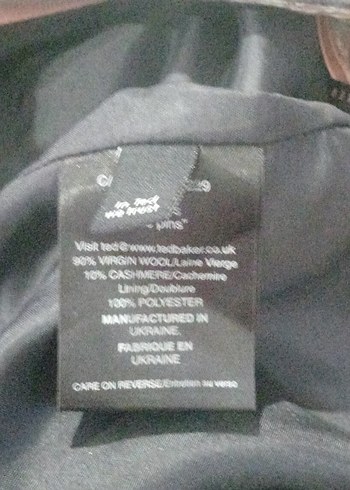 TED BAKER 10%Cashmere,90%Virgine yün - Görsel 11