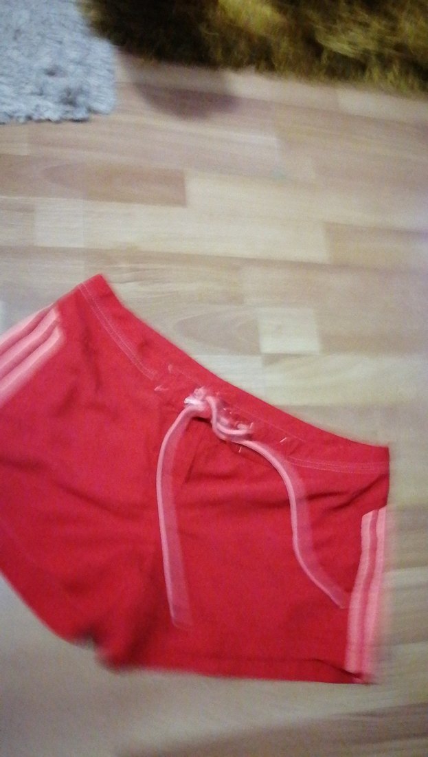 Adidas Kırmızı spor  Rahat Kesim Mini Şort - Görsel 3