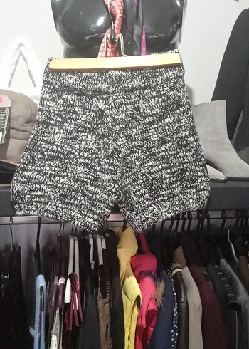 Dilvin yüksek bel örgü şort - Görsel 2